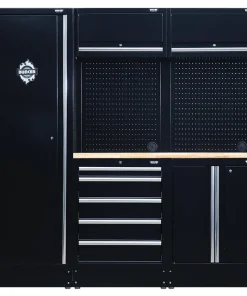 Draper Tools Bunker Modular Storage Combo With Hardwood Worktop (11 Piece)