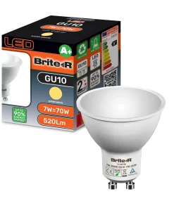 Brite-R 7W GU10 LED Bulb Warm White 3000K
