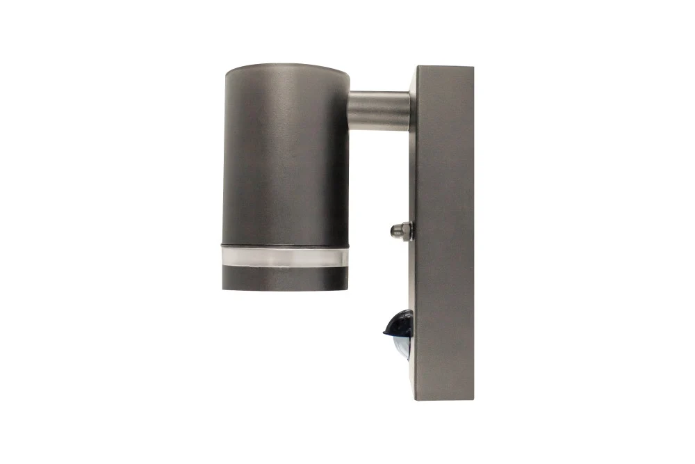 Integral ILDED061 Outdoor Stainless Steel Down GU10 IP54 Wall Light with PIR Anthracite Grey - Image 3