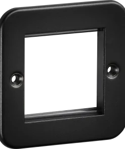 Alternative view of Knightsbridge M2GTB Metalclad 2G Modular Faceplate -Textured Sand Black Finish