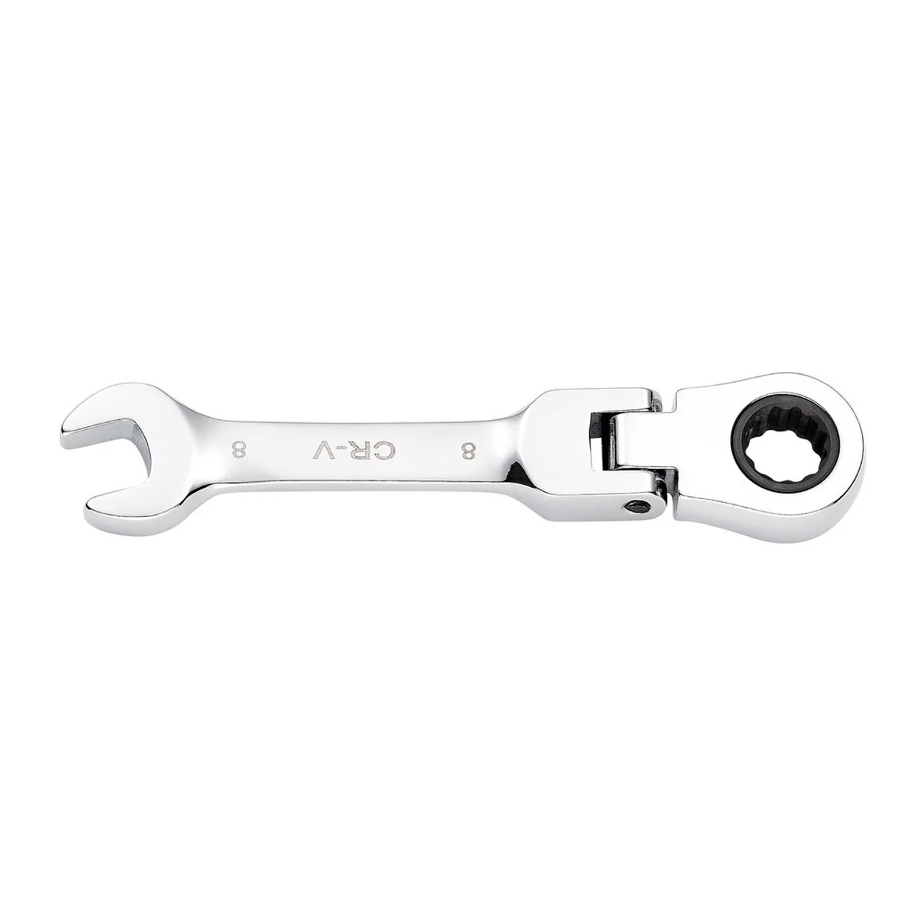 Draper Tools HI-TORQ® Metric Stubby Flexible Head Ratchet Combination Spanner, 8mm - Image 3