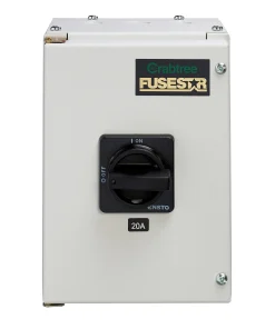 Alternative view of Crabtree 190203NSW1 Fusestar 20A 3P+N Enclosed Switch Disconnector - Size 1