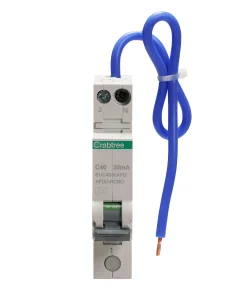 Crabtree 61/C4030AFD Starbreaker 40A 30mA SP+N C Curve 6kA Type A Miniature Bi-Directional AFDD Combined RCBO