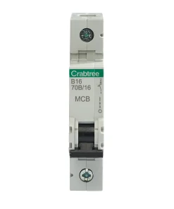 Crabtree 70B/16 Polestar Compact 16A B Curve 16kA SP MCB