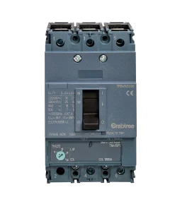 Alternative view of Crabtree 7PBVN3100 Powerstar 100A 25kA 3P 7PBV MCCB ATFM c/w Box Terminals