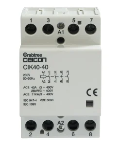 Crabtree CIK40-40 Installation Contactor 40A 4NO 0NC AC/DC