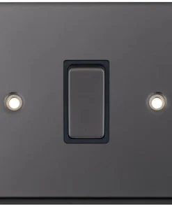 Alternative view of Selectric 7MPRO-401 7M-PRO 1 Gang 2 Way 10AX Plate Switch - Black Nickel, Black Insert