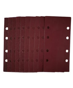 Draper Tools 1/3 Sanding Sheets With Hook And Loop, 93 x 190mm, Assorted Grit (Pack Of 10)