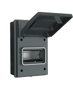 LIVE Electrical AGU0565/G 5 Way IP65 Weatherproof Grey Metal Garage Unit Empty Enclosure