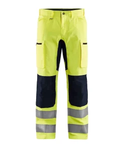 Blaklader Hi-Vis Trousers with Stretch 1585 - Hi-Vis Yellow/Black