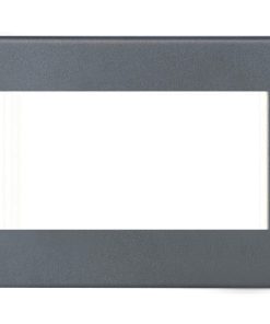 Hamilton 7G2AEURO4 EuroFix Hartland G2 Screwless 4 Aperture Euro Plate 100x50mm - Anthra Gray