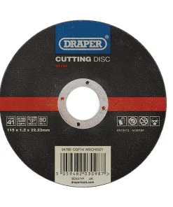 Draper Tools Multi-Purpose Cutting Disc, 115 x 1.2 x 22.23mm