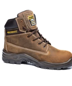 Buckbootz Lacerz Brown Waterproof S7S HRO FO LG WR Lace Safety Boot