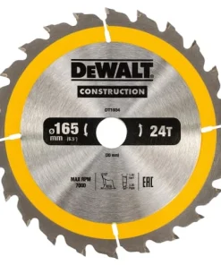 Alternative view of DEWALT Portable Construction Circular Saw Blade 165 x 20mm x 24T