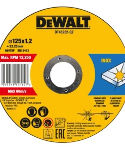 DEWALT Metal Cutting Disc 125 X 1.2 X 22.23mm