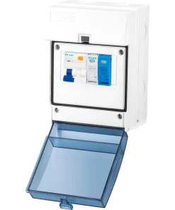 Alternative view of LIVE Electrical ENC0565-SNR 5 Way IP65 Plastic EV Charging Unit with 40A Type A DP RCBO C Curve & 20/40kA 1P+N Surge Protective Device