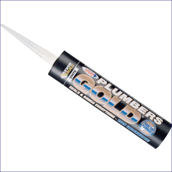 EVBPLUMBGWH | Everbuild Plumbers Gold White 290ml - Image 2