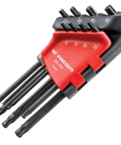 Facom Long Metric Head TORX Hex Key Set of 8 (TX10-TX45)