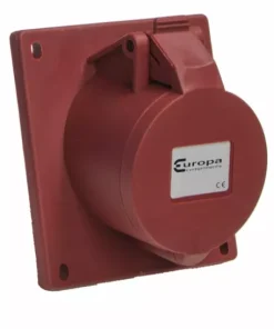 Alternative view of Europa IPSA324N IP44 Socket Angled Panel Mount 415V 3P+E 32A 6H