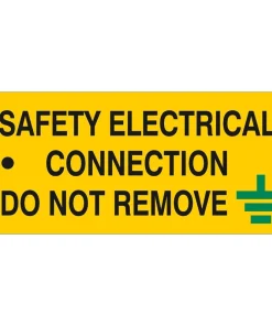 Alternative view of iSigns IS0605RP Industrial Signs Safety Electrical Connection Label 80mm x 35mm Rigid PVC Double Sided Tag (Pack of 5)
