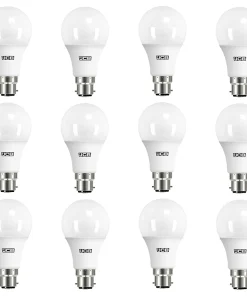 JCB S13569 B22 BC GLS LED Bulb Opal 4.9W 470lm Daylight 6500K (12 Pack)