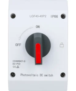 Alternative view of LIVE Electrical LGF40-40P2 4 Pole 40A IP66 Photovoltaic DC Rotary Switch