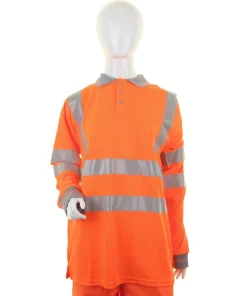 Beeswift Ladies Hi-Viz L/S Polo Orange