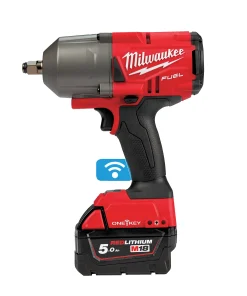 Milwaukee M18ONEFHIWF12-502X 18V FUEL ONE-KEY 1/2'’ High Torque Impact Wrench with Friction Ring, 2x 5.0Ah Batteries, Charger & Case