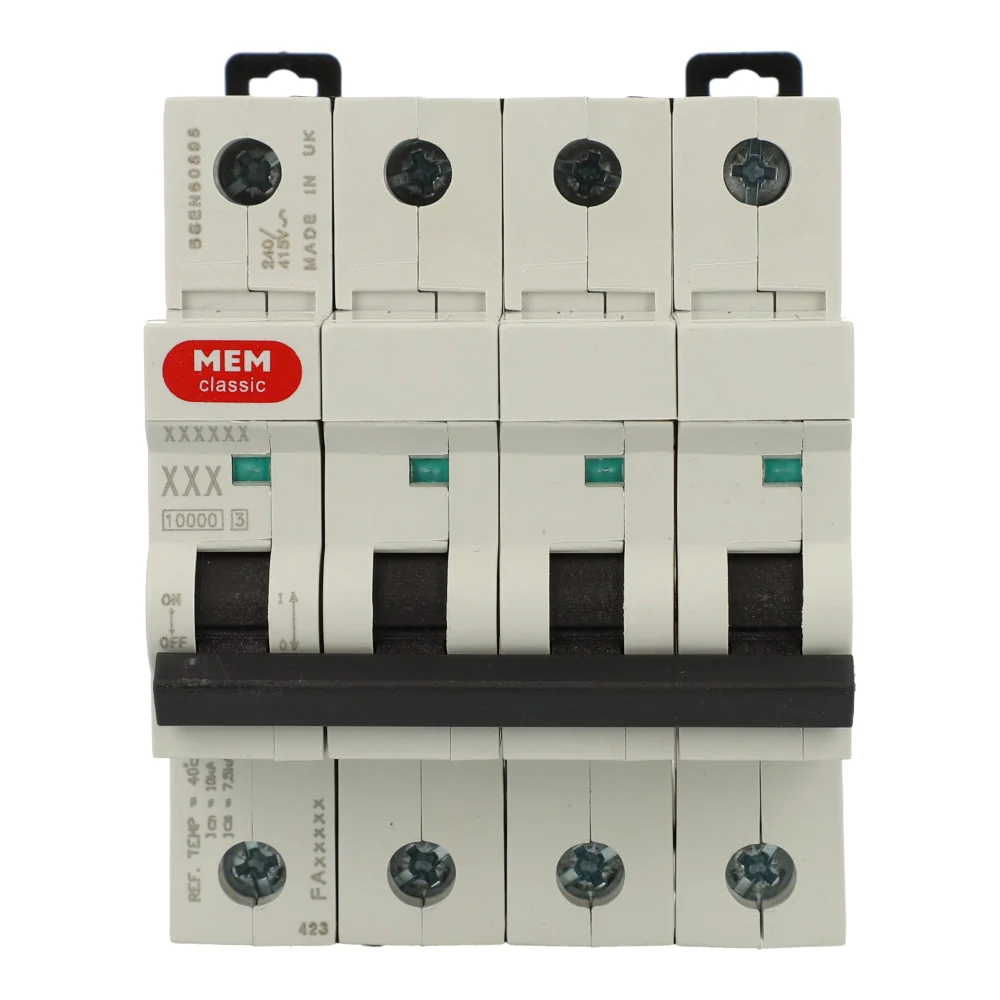 MEM Eaton MCH416 Memshield 2 16A 10kA Type C 4P MCB - Image 2