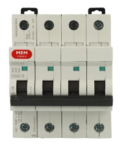 Alternative view of MEM Eaton MCH440 Memshield 2 40A 10kA Type C 4P MCB