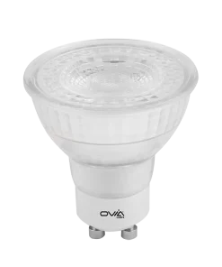 Ovia OVLA1016C4D 4.9W Glass GU10 LED Lamp Cool White 4000K Dimmable