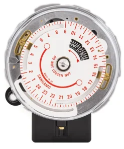 Alternative view of Sangamo Q550.13.13 Round Pattern Astro Zone 3, 3 Pin and Battery Back Up, 1 On/Off and Day Omit