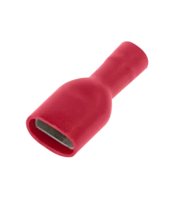 Unicrimp QRFPO63F 100 X Red Fully Ins Female Push On 6.3mm (100 Pack)