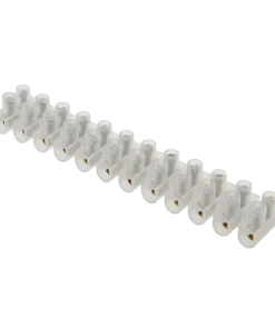 Unicrimp QTB15 15A 12 Way Terminal Block Strip - Clear (Sold in 1's)