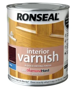 Alternative view of Ronseal Interior Varnish Quick Dry Satin Deep Mahogany 750ml