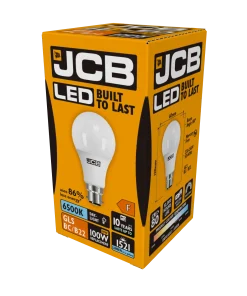 Alternative view of JCB S10997 B22 BC GLS LED Bulb Opal 14W 1521lm Daylight 6500K