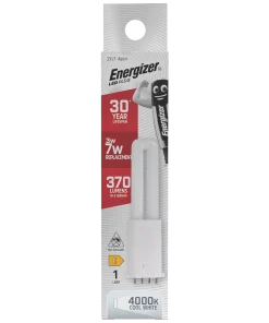 Energizer S30435 LED Lamp PLS/E 2G7 4 Pin 3W 370lm 4000K (Cool White)