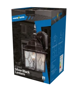 Alternative view of Powermaster S5901 IP23 4-Sided Lantern - Leaded/Silver Black
