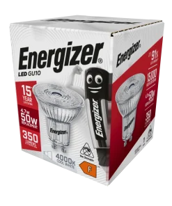 Alternative view of Energizer S9409 4.7W 350lm GU10 Spotlight LED Bulb Full Glass Cool White 4000K