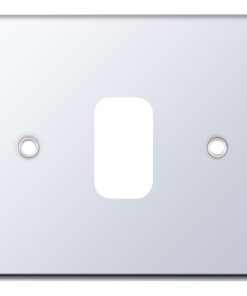 Alternative view of Selectric SGRID360-216 GRID360 5M 1 Aperture Modular Front Plate - Polished Chrome