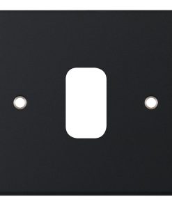 Alternative view of Selectric SGRID360-244 GRID360 5M 1 Aperture Modular Front Plate - Matt Black
