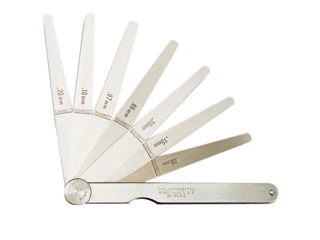 Starrett 173MA Feeler Gauge 13 Piece Set 0.03-0.5mm - Image 2