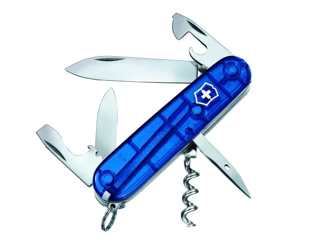 Victorinox Spartan Swiss Army Knife Translucent Blue Blister Pack - Image 2