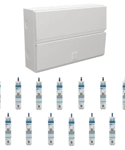 Alternative view of Hager VME113SPD 13 Way 100A Main Switch Consumer Unit with T2 SPD + 13 Bi-Directional RCBOs