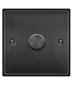 Click Deco VPBZ161 Victorian 1-Gang 2-Way 100W LED Dimmer Switch - Matt Bronze