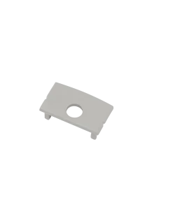 Alternative view of Ansell A/EH/SM/06/20/SI/01 End Cap (with hole) IP20 Silver