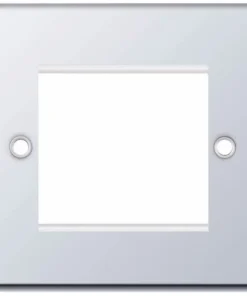 Alternative view of Selectric 5M-8 5M 2 Aperture Euro Media / Data Plate - Polished Chrome