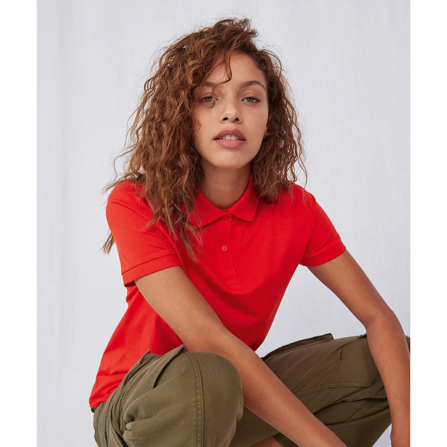 B&C Collection My Eco Polo 65/35 Women - Red - Image 4
