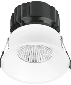 Aurora CurveE EN-DLB152DDA/30 220-240V 15W LED IP44 Fixed 20mm Baffle DALI Dimmable Downlight 3000K