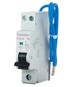 FuseBox RTAMB40BD 40A 1P+N (Switched) B Curve 30mA 6kA Type A Bi-Directional Mini RCBO